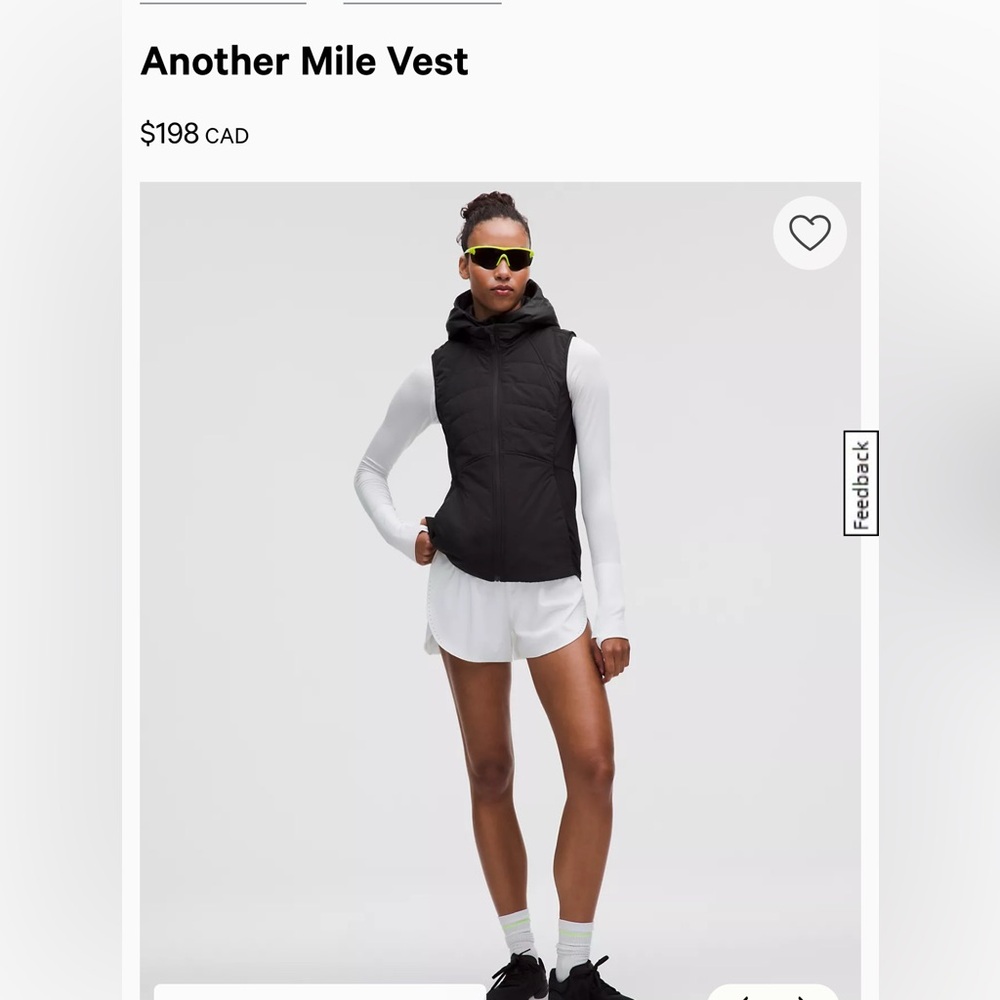 Lululemon Another Mile Vest. Size 4. NWT